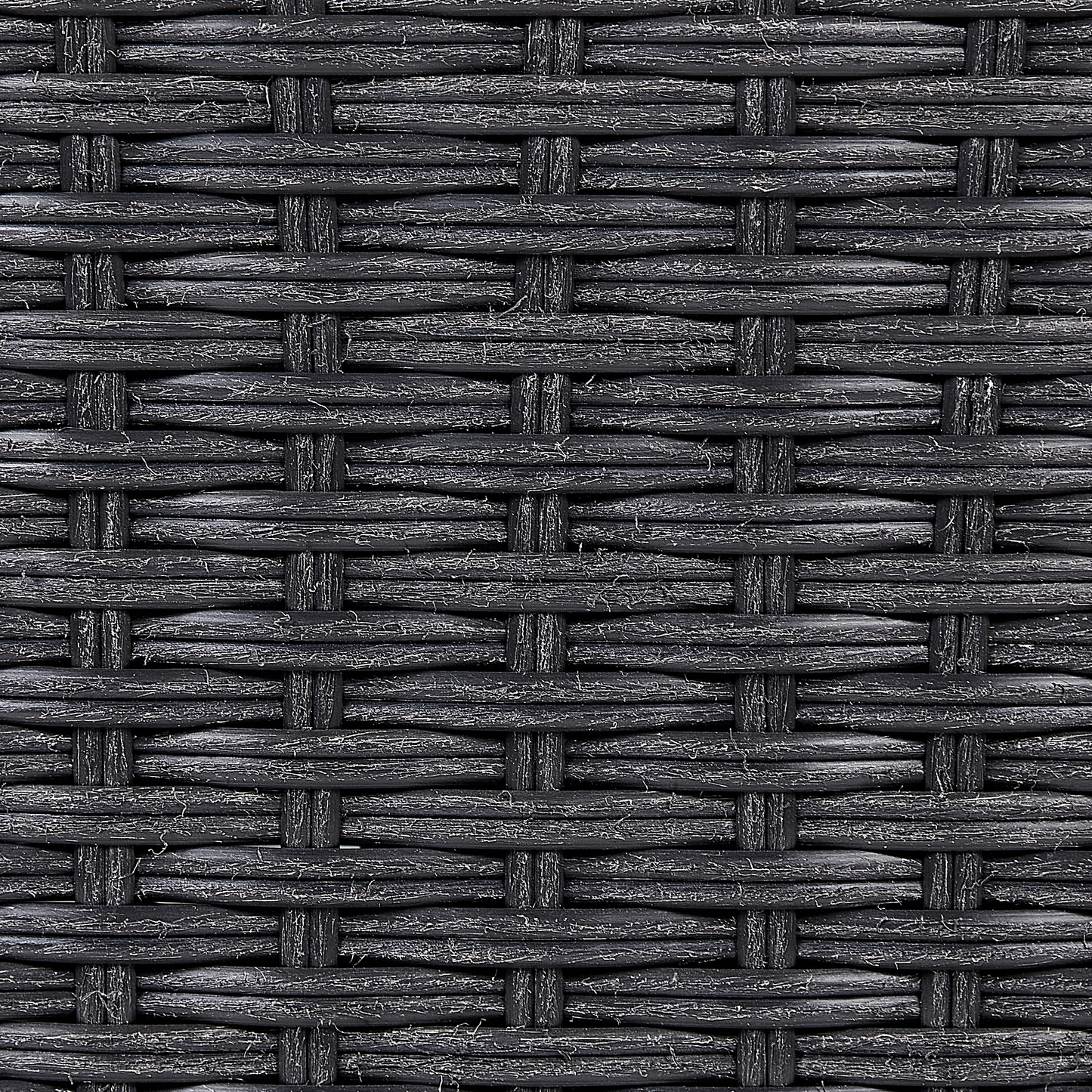 Wheeled Plant Pot Black PE Rattan Indoor Outdoor 3 Inserts