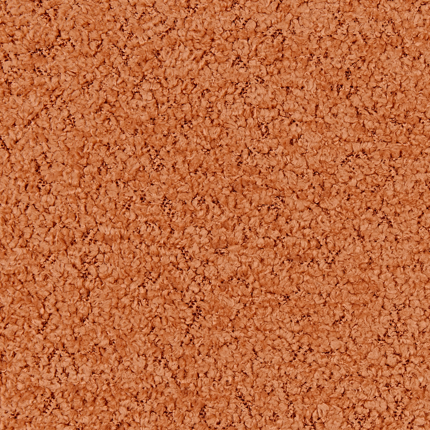 Rocking Chair Boucle Orange With Metal Legs