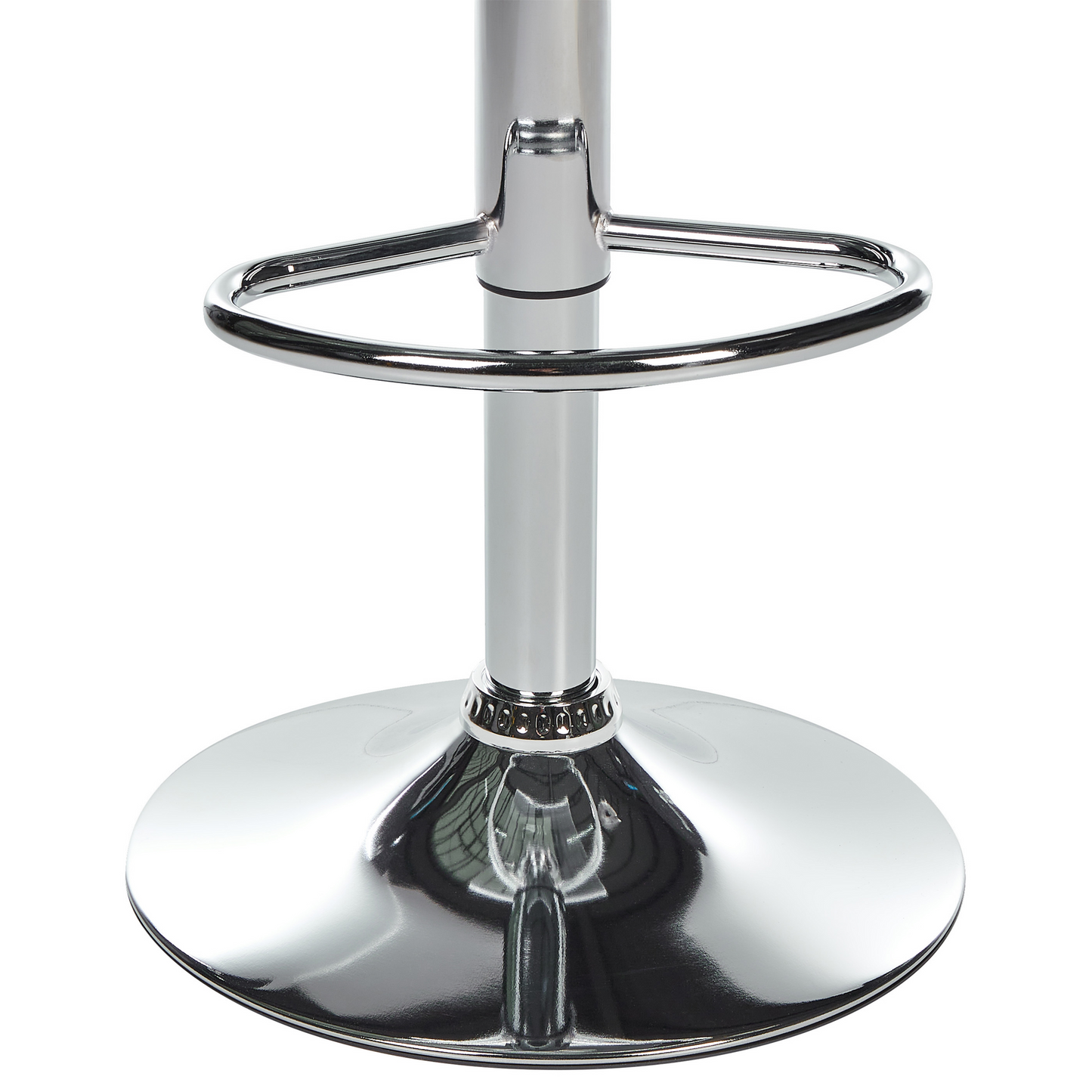Acrylic Bar Stool Set of 2 Swivel Gas Lift Adjustable Height Modern Counter Stools