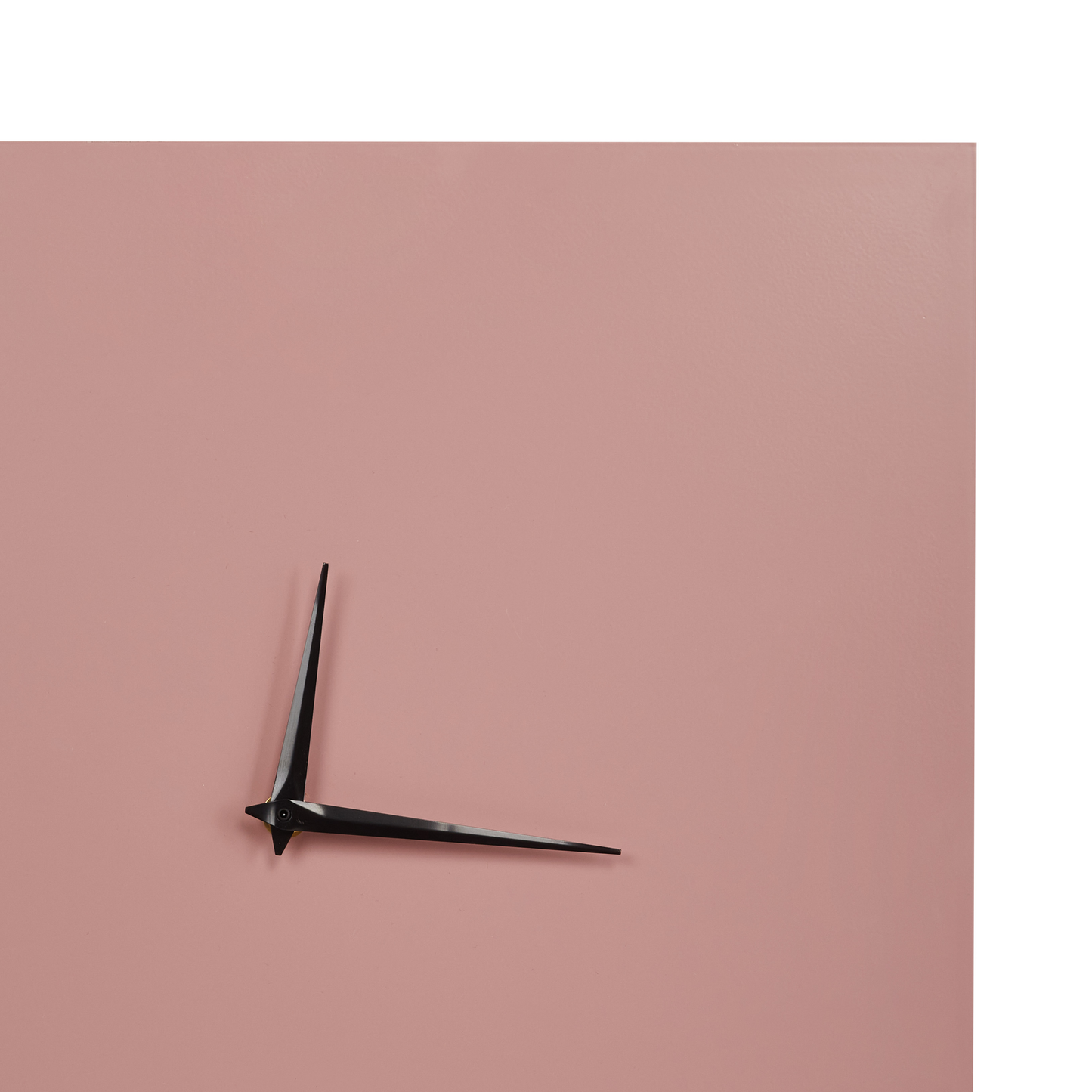 Pink Iron Frame Wall Clock 40 x 40cm Minimalist Square