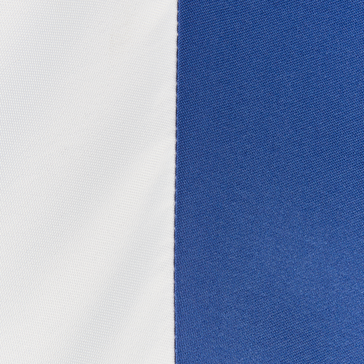 Garden Market Parasol Blue White 2.45m Aluminium Pole