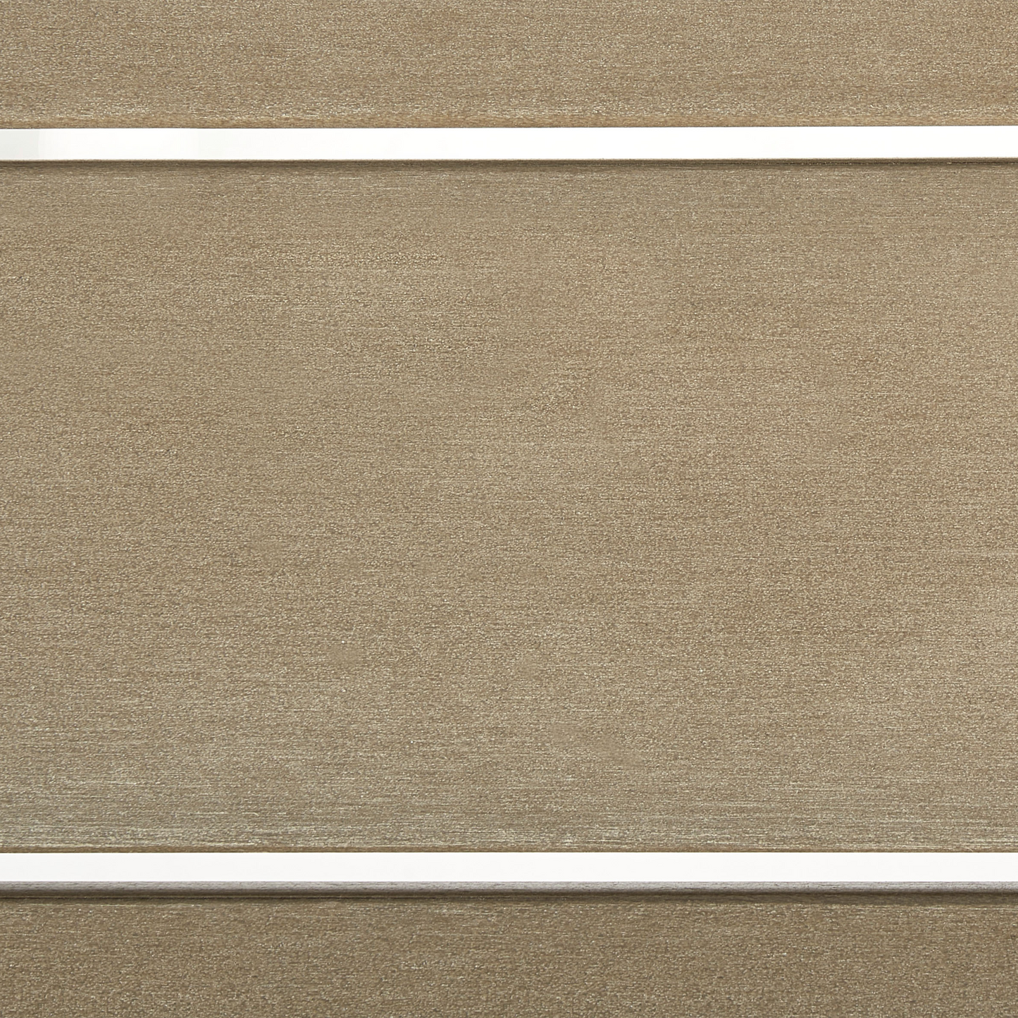 Coffee Table Plastic Wood Top White Aluminum Frame 96 x 52