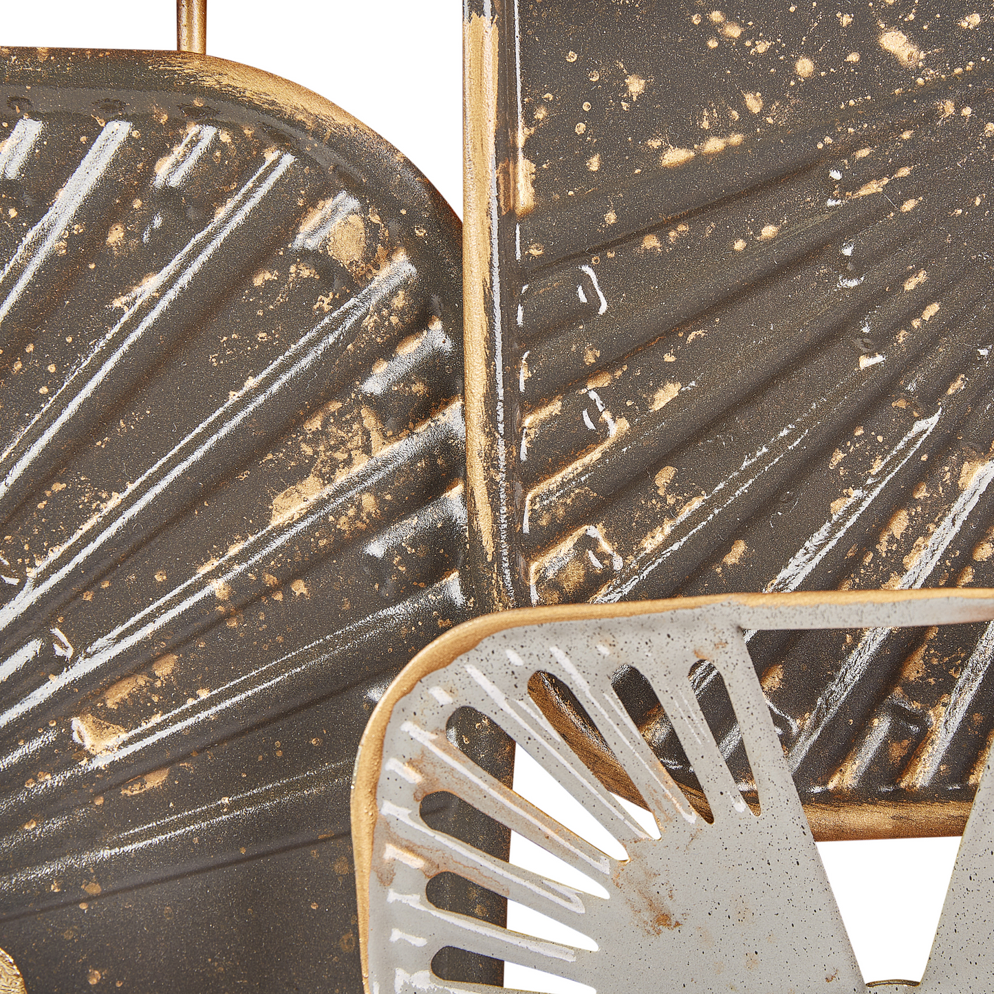 Multicolor Handcrafted Wall Art With Gold Accents