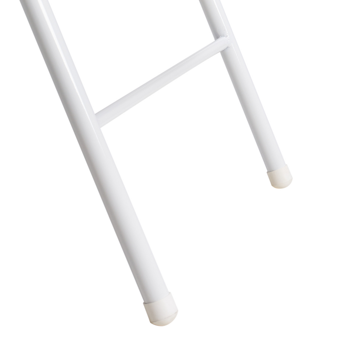 4 Pack White Frame Blue Folding Chairs Padded Seats