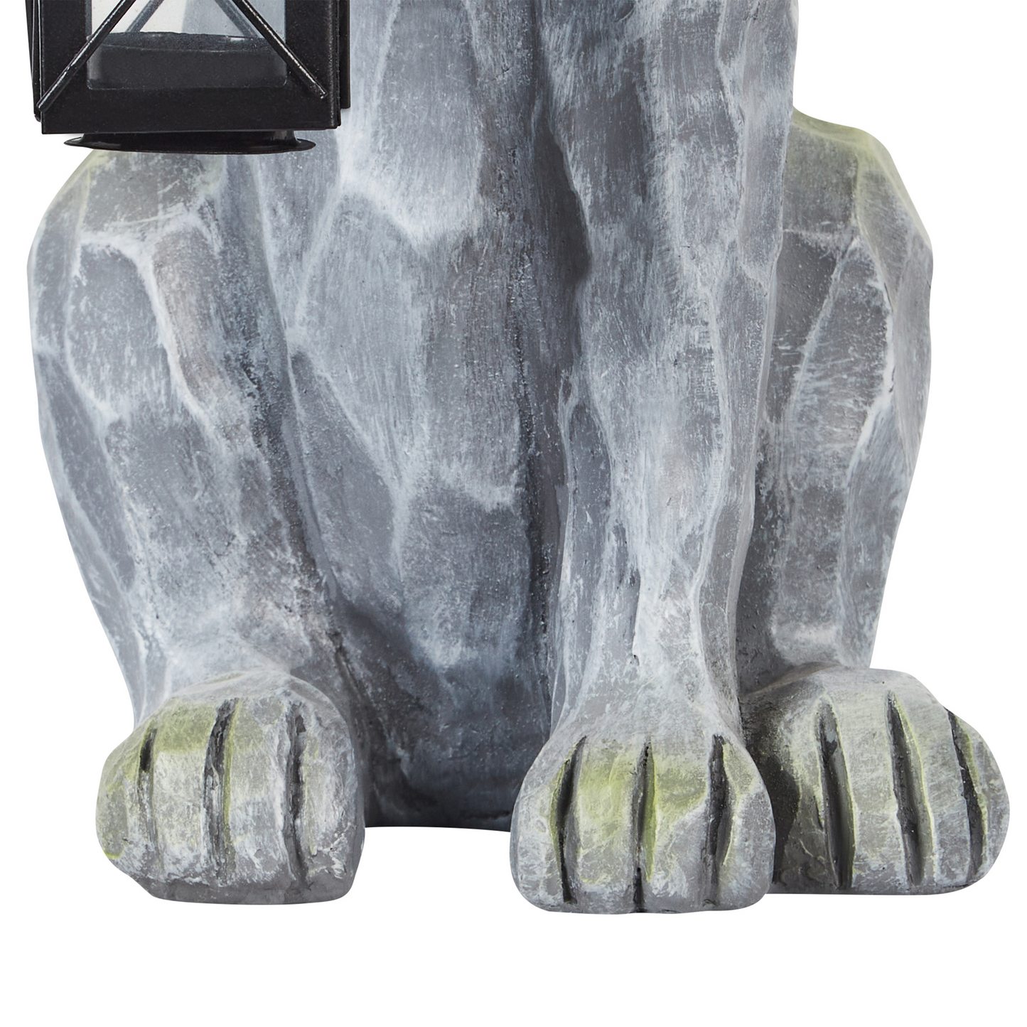 Handcrafted Grey Easter Bunny Figurine 37cm Indoor Outdoor Decor