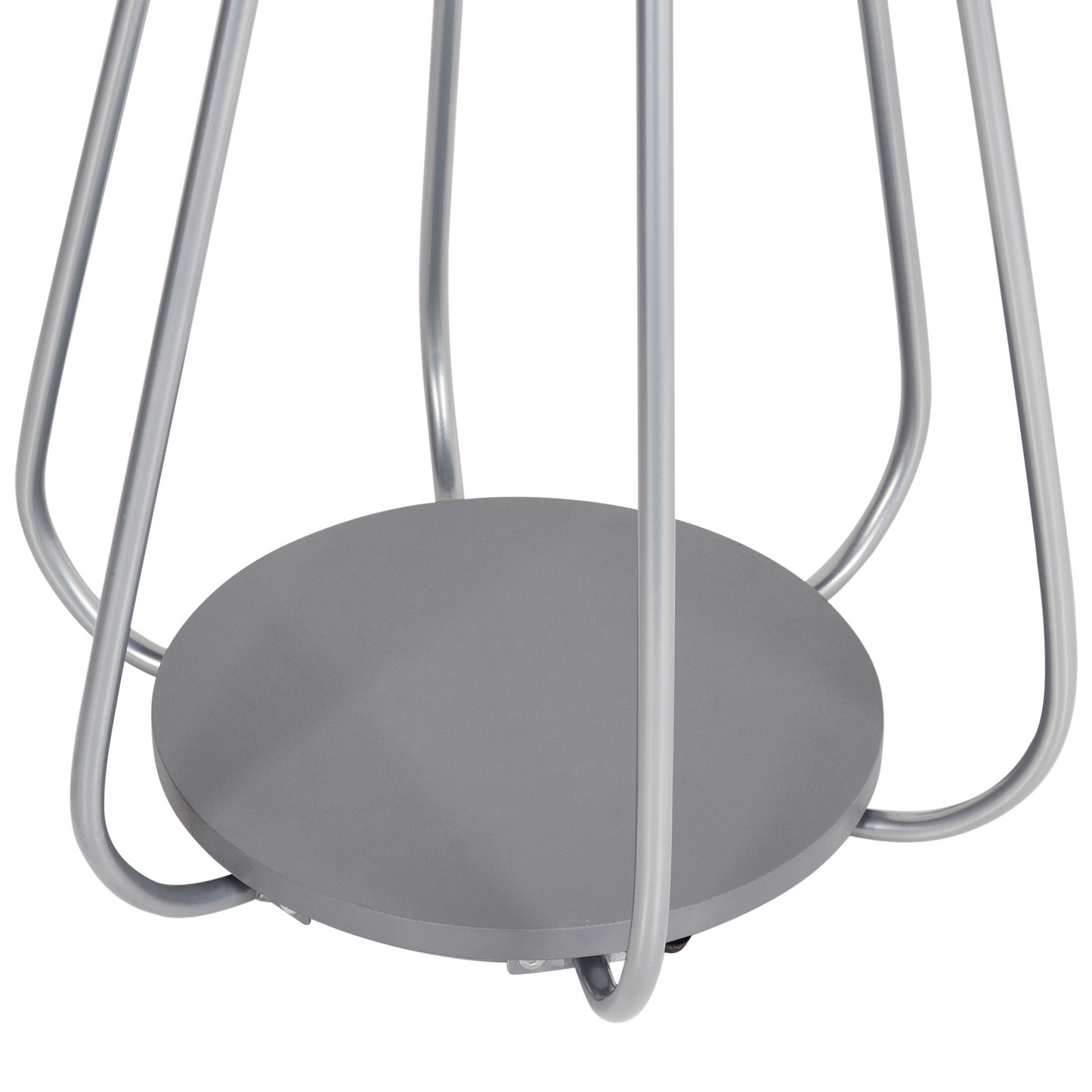 Hourglass Silver Coat Stand 165cm Freestanding Industrial