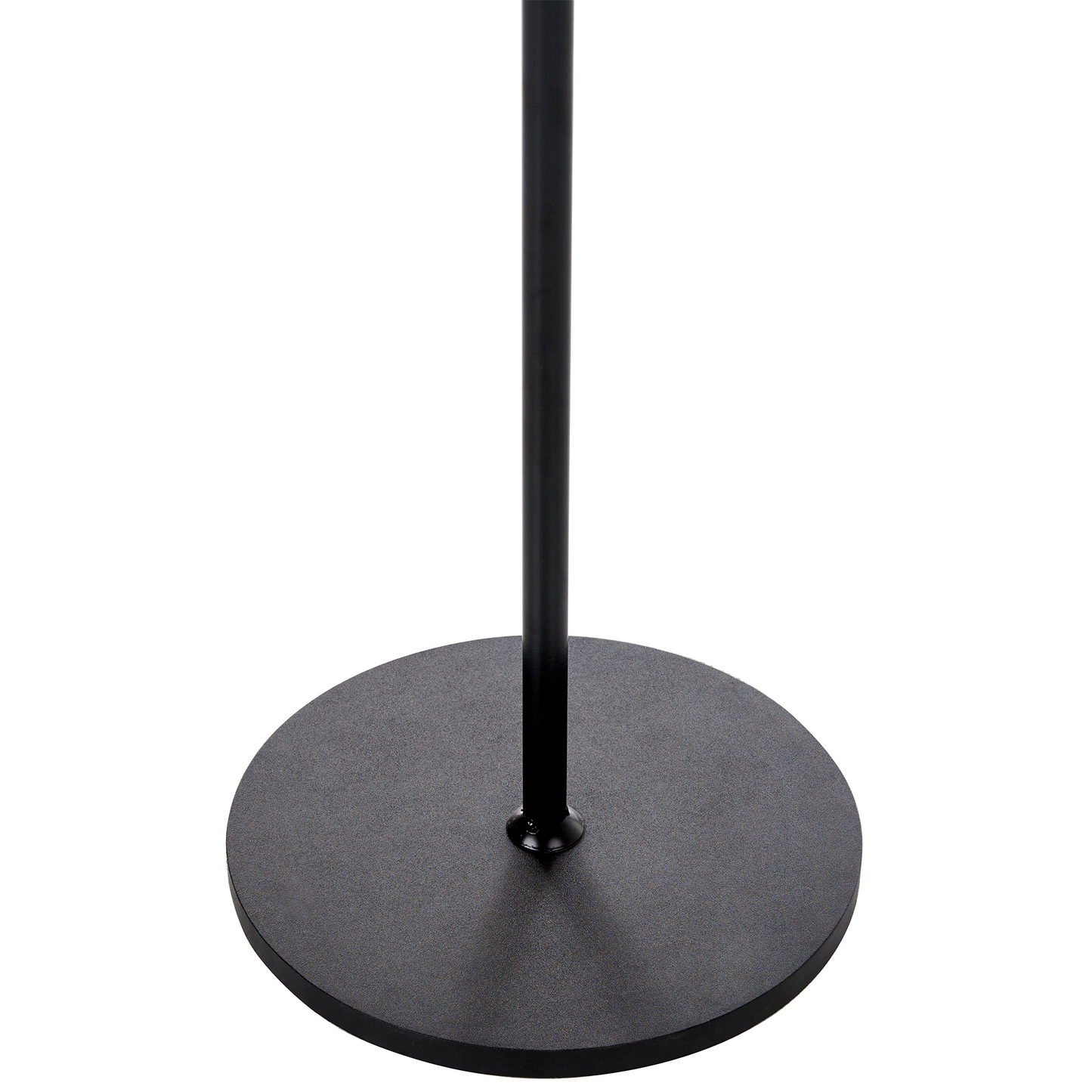 Black Metal Coat Stand 170cm Freestanding Six Hooks