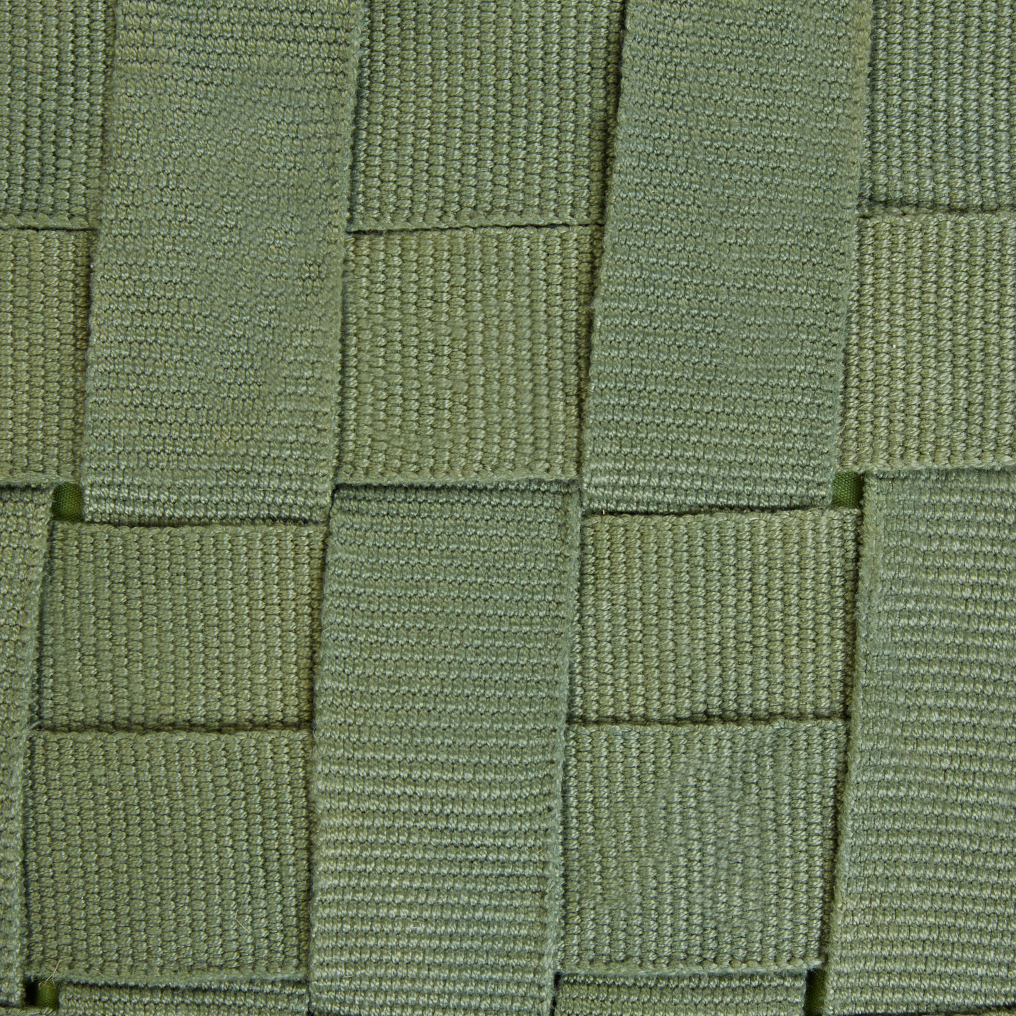 Garden Pouffe Green 50 x 50cm Handwoven Boho Outdoor Ottoman