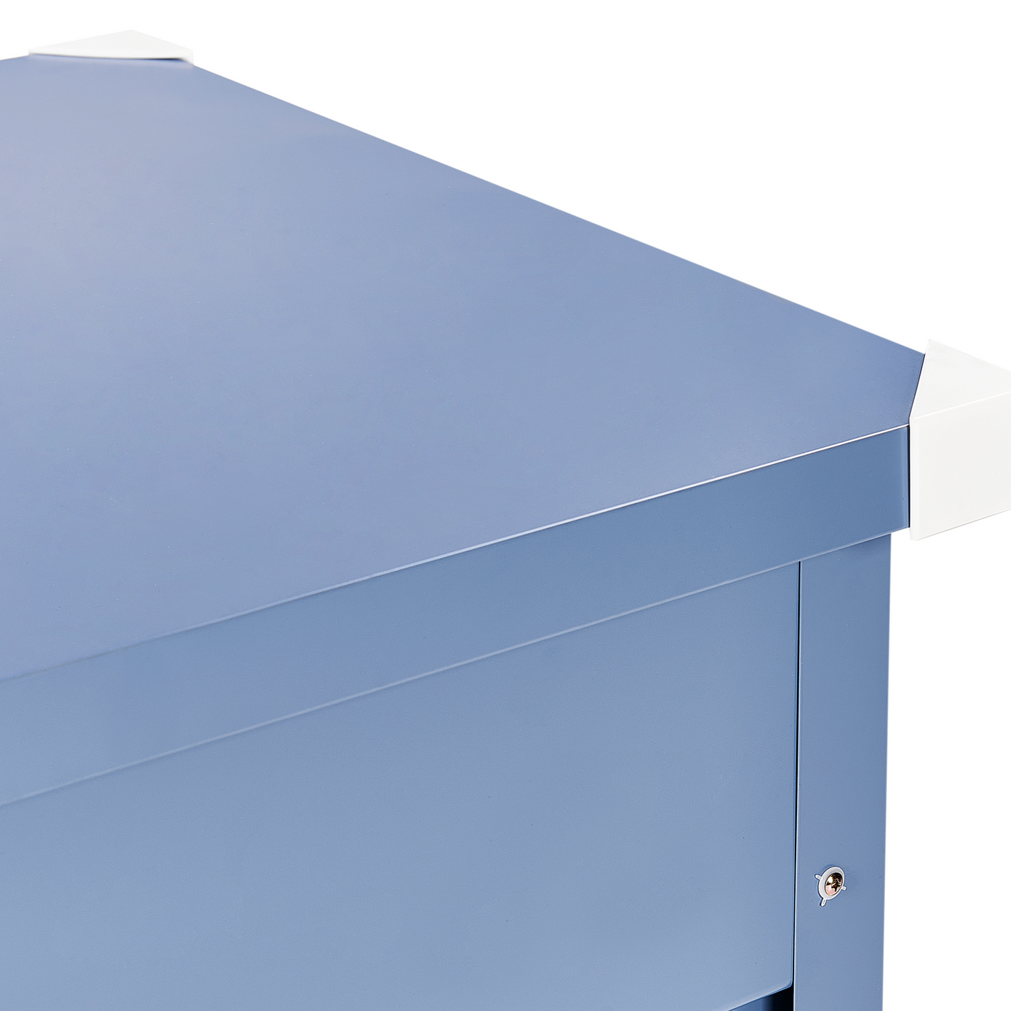 Blue 400L Outdoor Storage Box Galvanized Steel