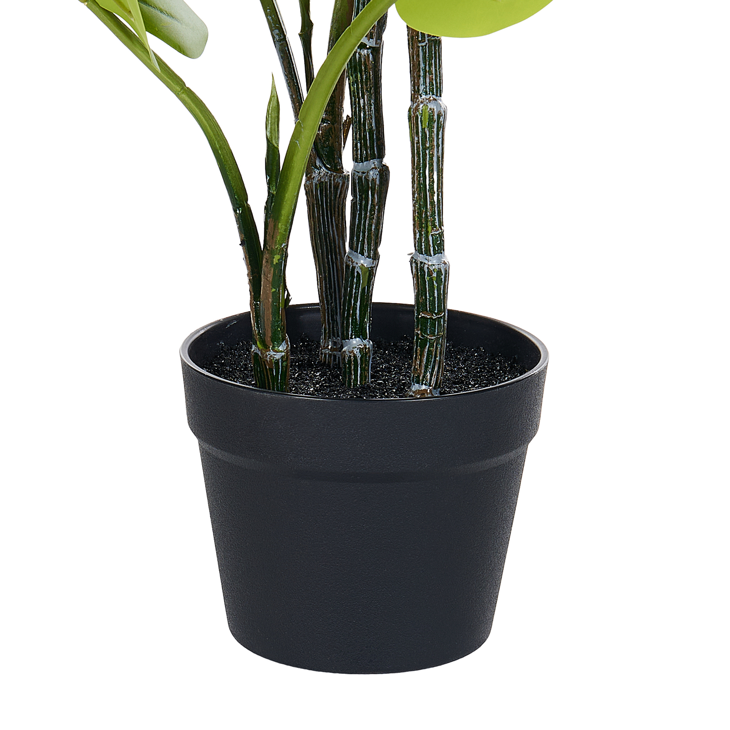 Living Monstera Potted Artificial Plant 94cm Green Black