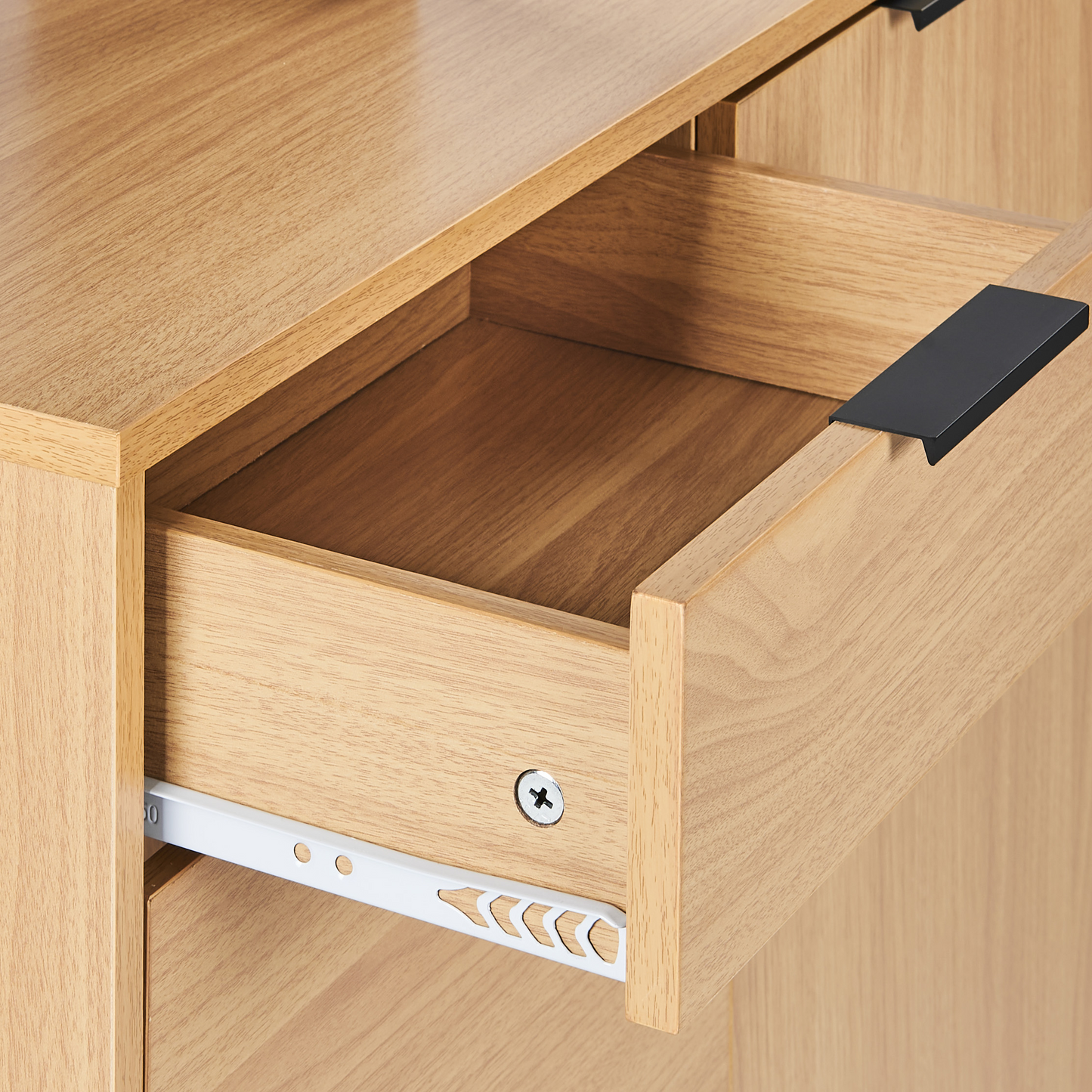 Shoe Storage Cabinet 3 Compartments With Drawer Hallway