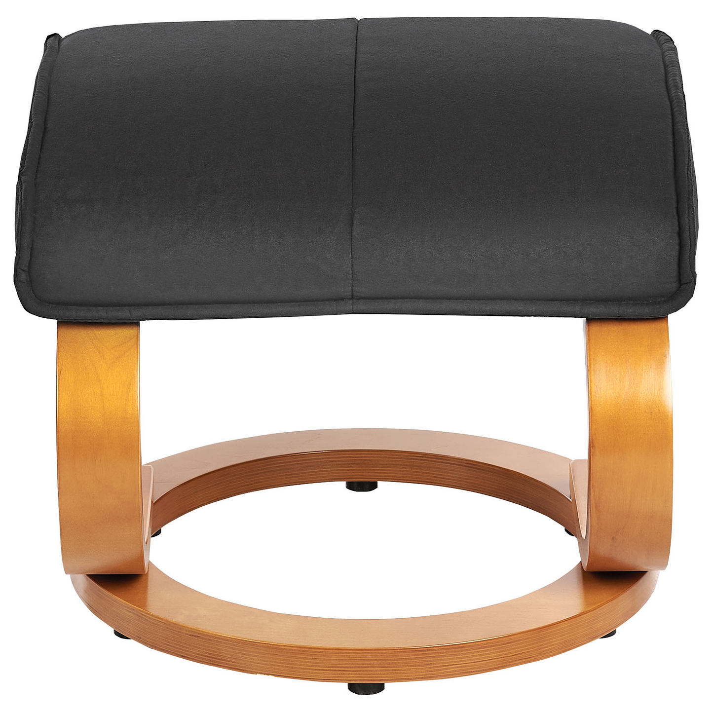 Black Recliner Armchair with Footstool, Polyester Upholstery, Wooden Frame, Heating and Massage Functions, Retro Design for Ultimate Comfort
