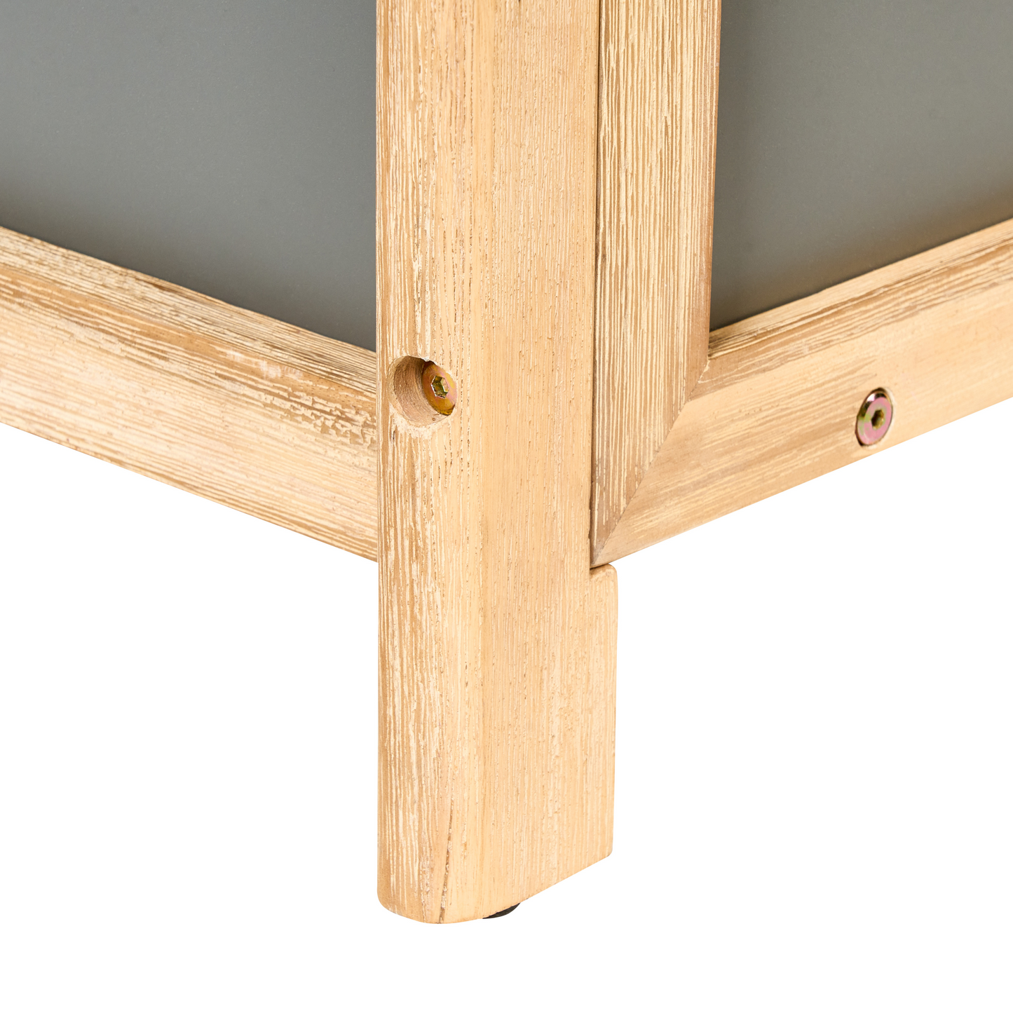 Grey Concrete Acacia Wood Outdoor Storage Box 330L