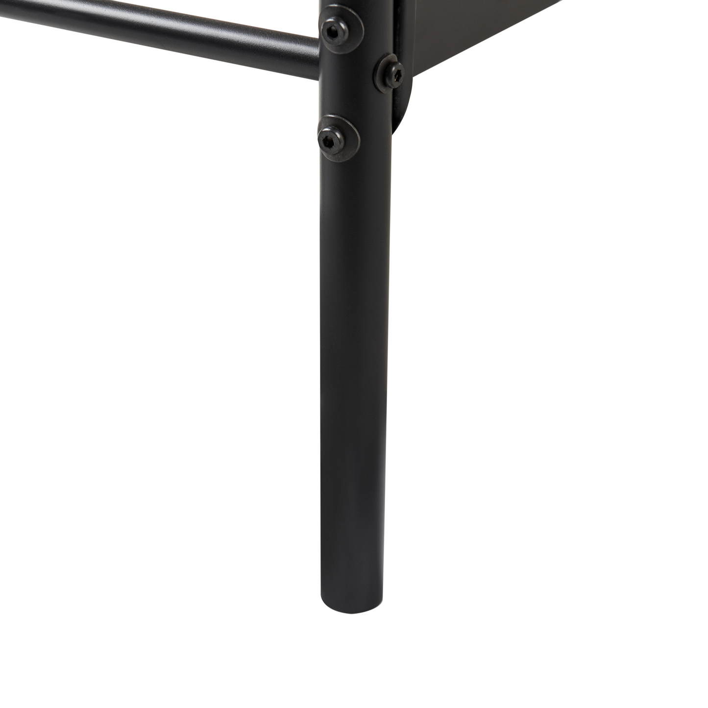 Canopy Bed Frame Black Metal 90 x 200 EU Single Retro