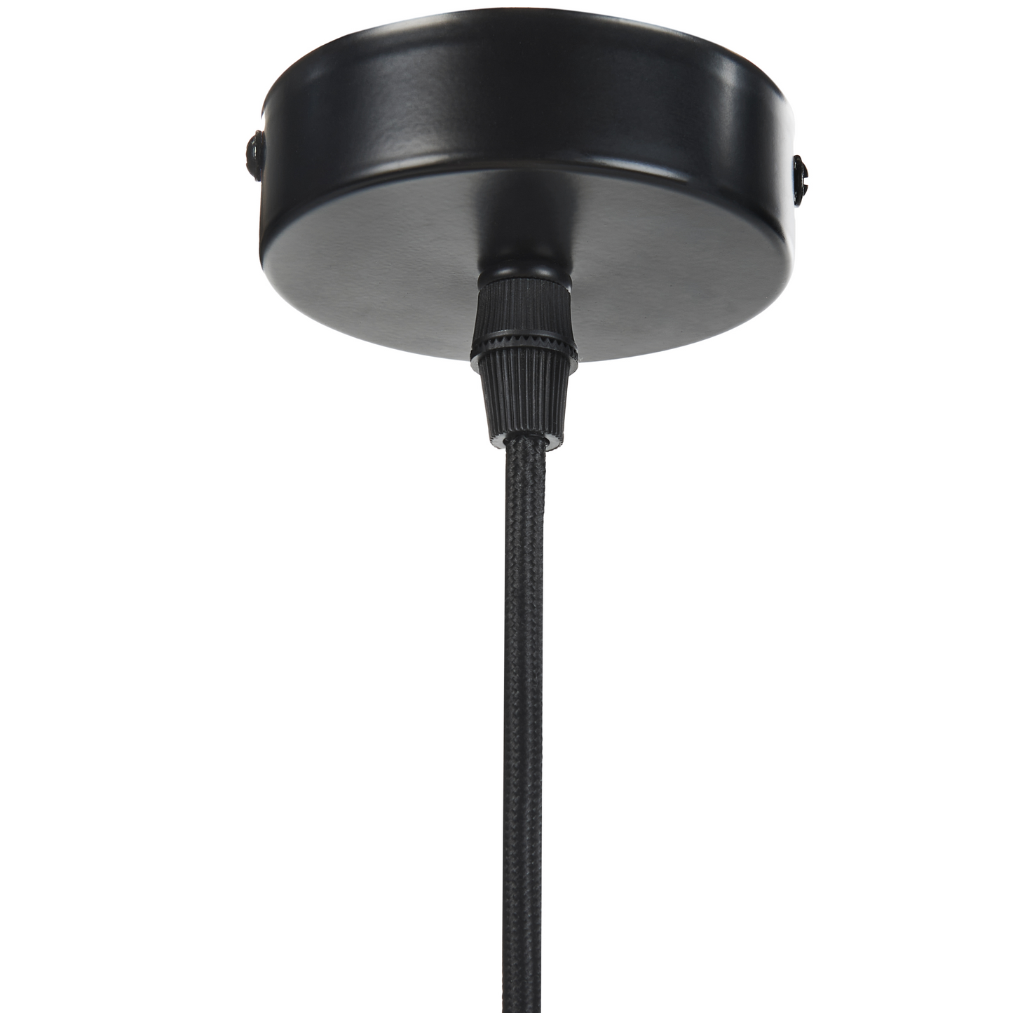 Pendant Lamp Black Poplar Wood Round Adjustable Shade With Two Settings