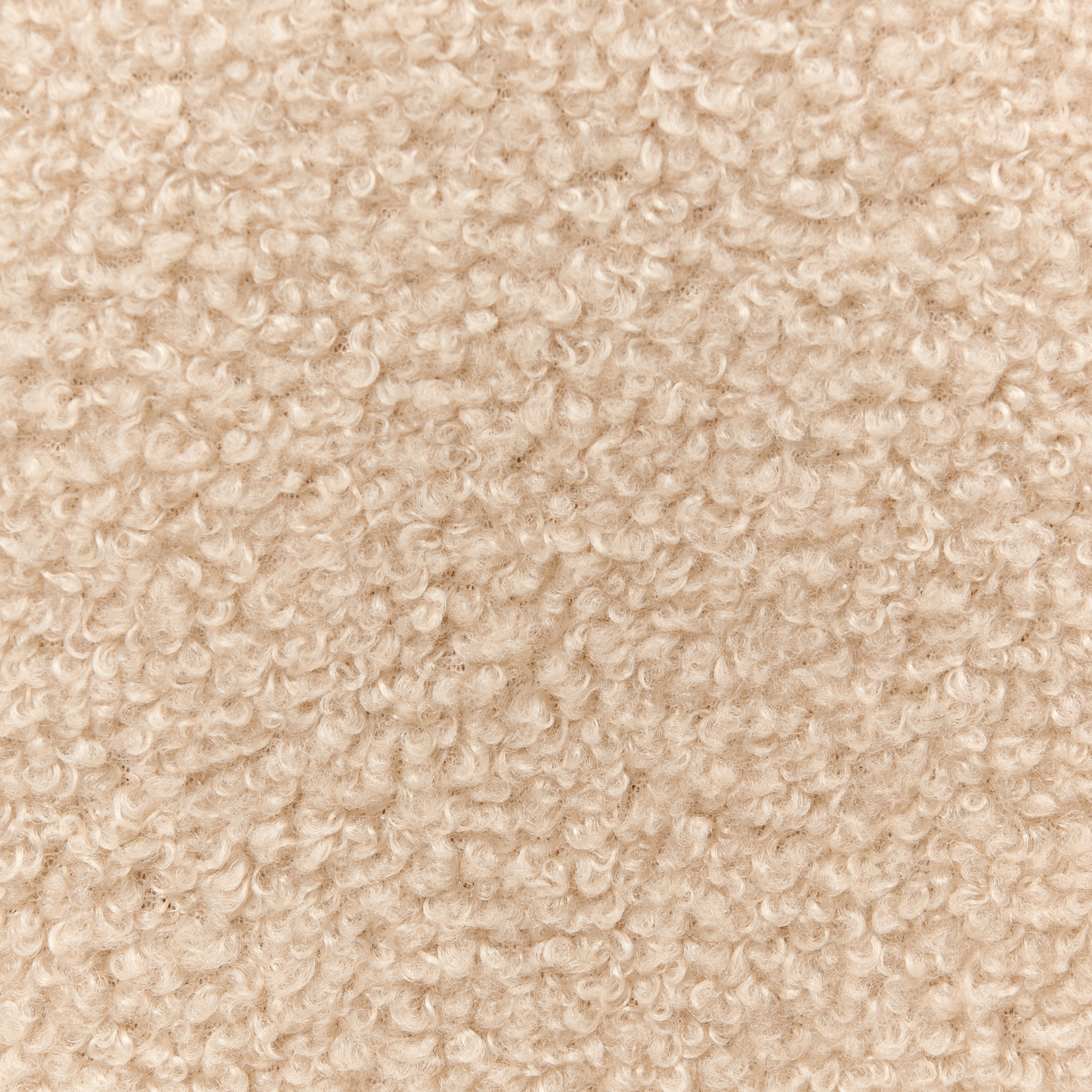 Kids Armchair Beige Boucle With Wooden Legs