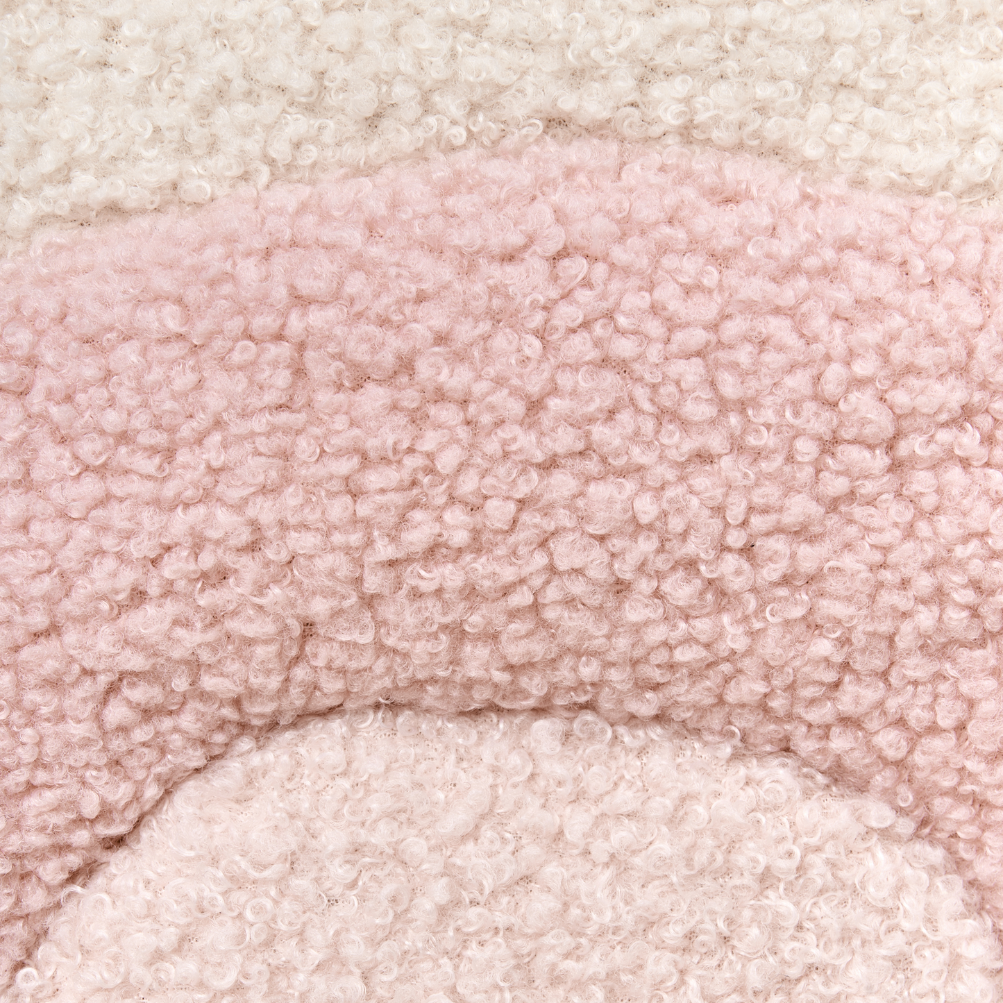 Kids Boucle Rocking Chair Pastel Pink Indoor
