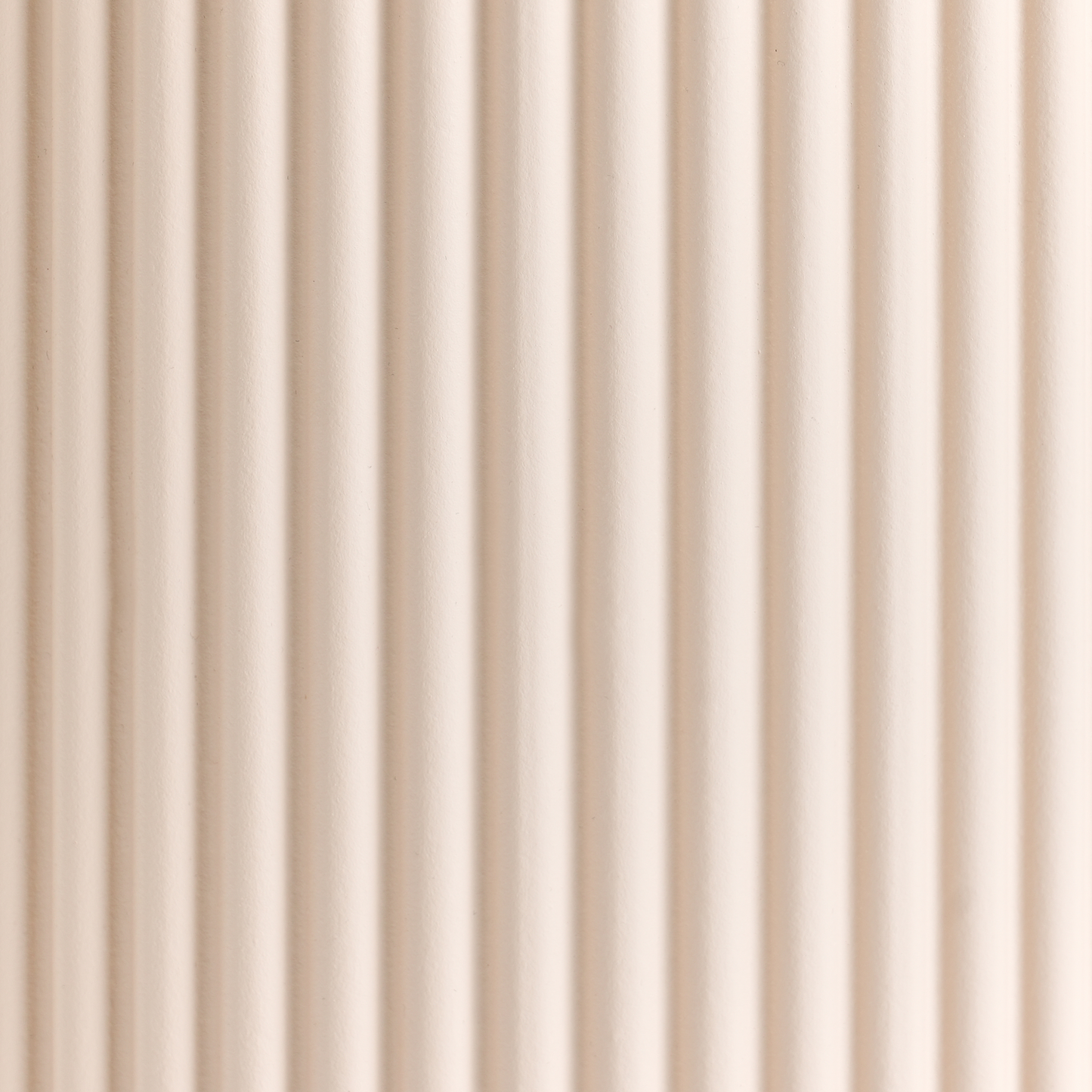 Fluted Off-White Side Table MDF Diameter 30 Cm Modern Living Room