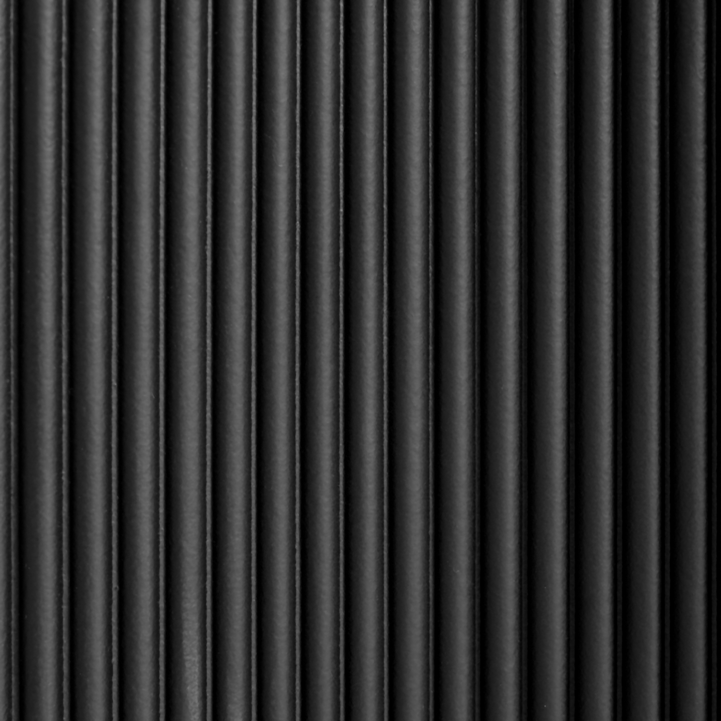 NovaCasa Side Table Black MDF Irregular Fluted Base 40x50cm