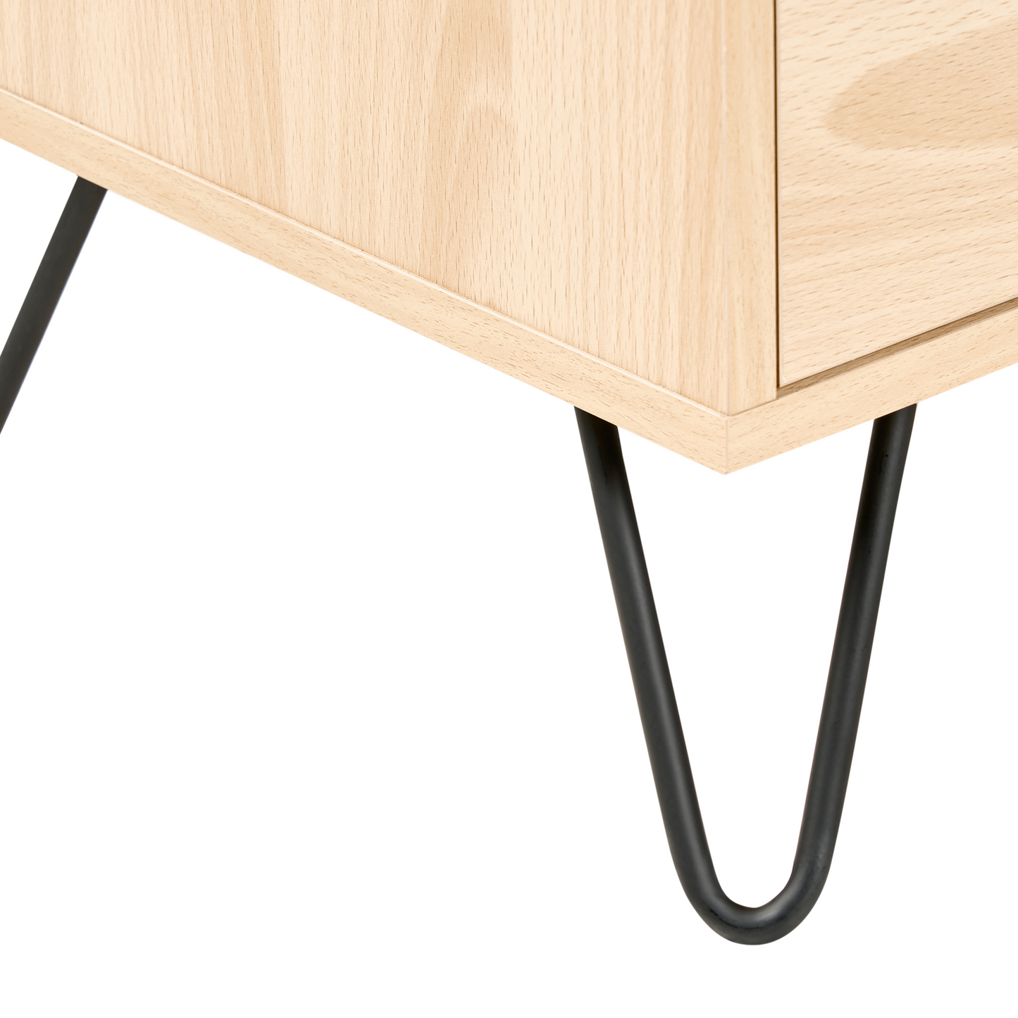 6 Drawer Chest Light Brown 160 X 40cm Minimalist