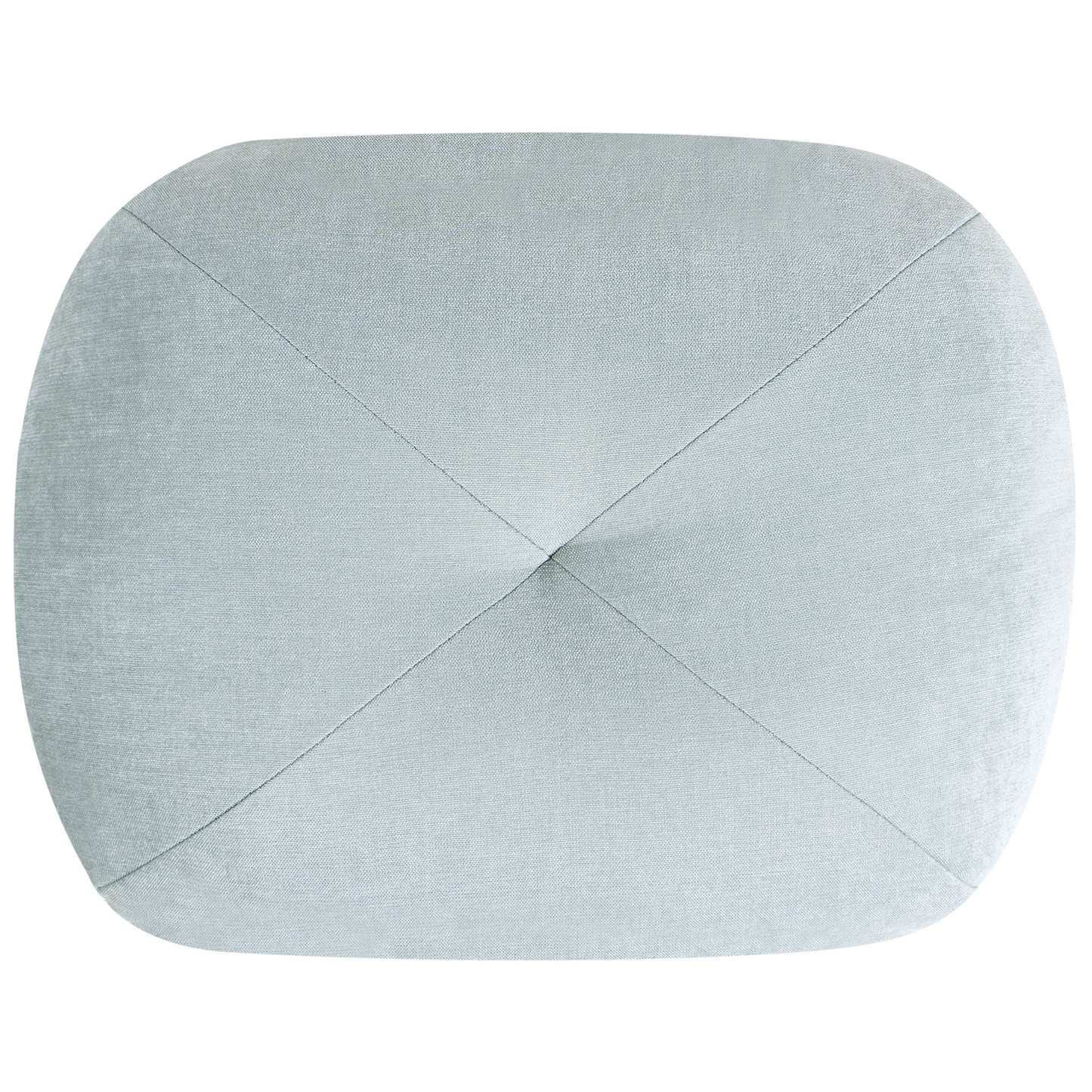Sofa Pouffe Bed Light Blue Chenille Single Sleeper