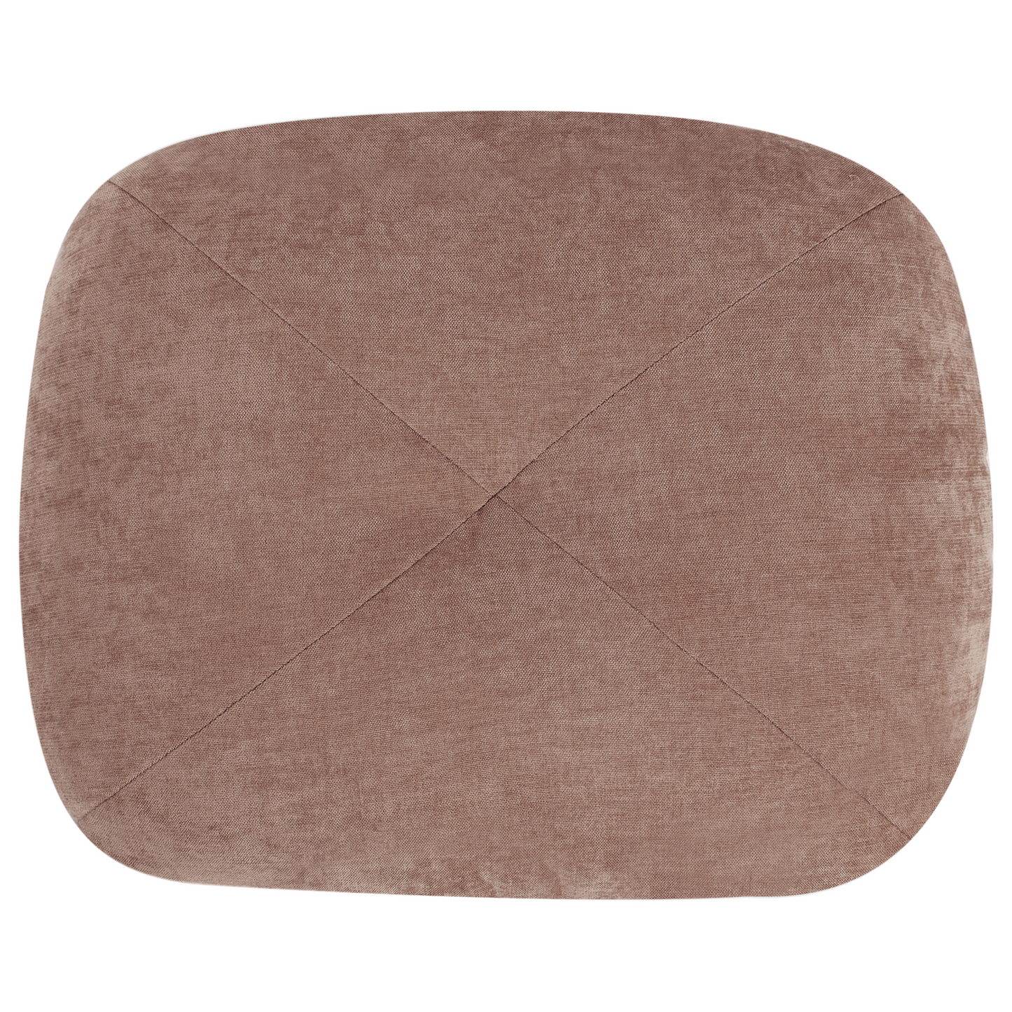 Sofa Pouffe Bed Brown Chenille Convertible 1 Seater