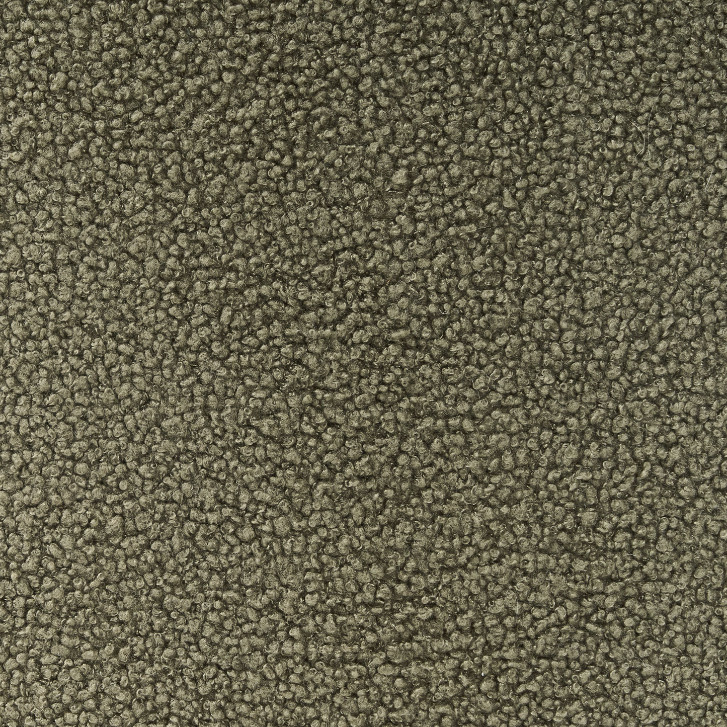 Boucle Armchair In Green And Dark Brown With Retro Wooden Legs For Living Room Accent