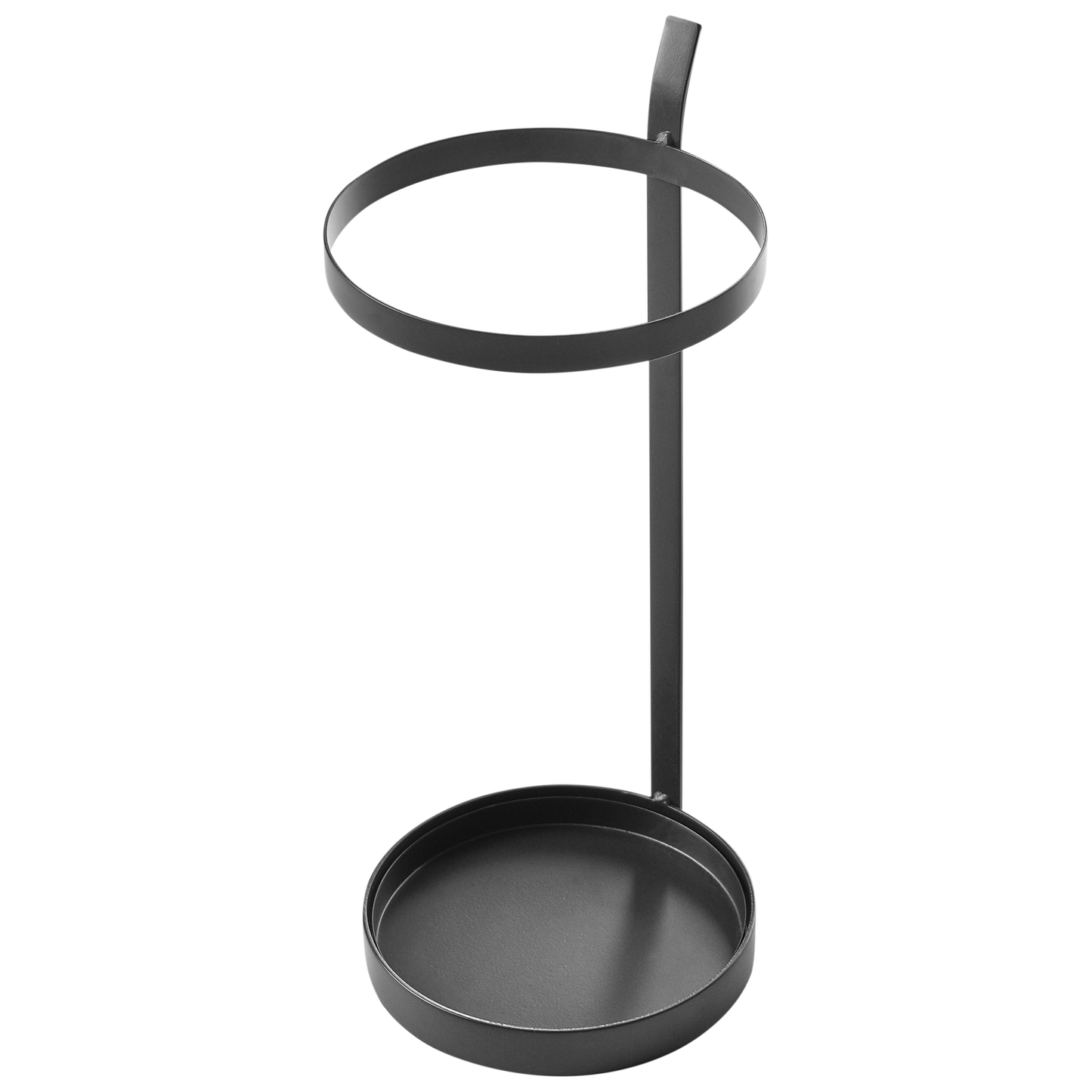 Black Iron Umbrella Stand Powdercoated Hallway Organizer
