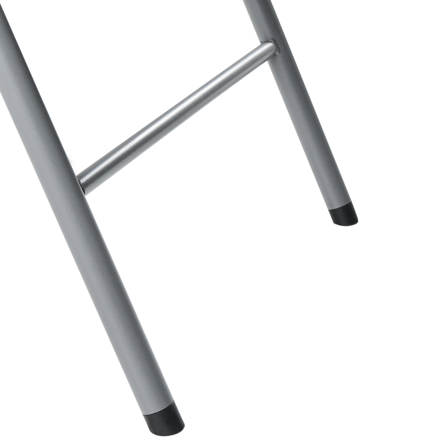 2-Pack Folding White Outdoor Dining Chairs - Modern Arm-Free Set Moisture-Resistant Synthetic Material