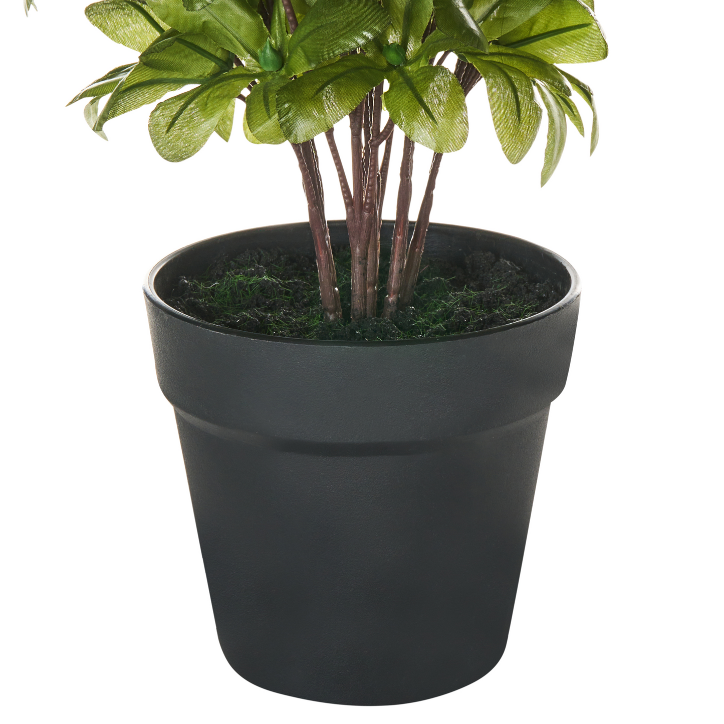 Rhododendron Plant Pink 36cm Artificial Potted Decor Indoor Silk-Like Finish