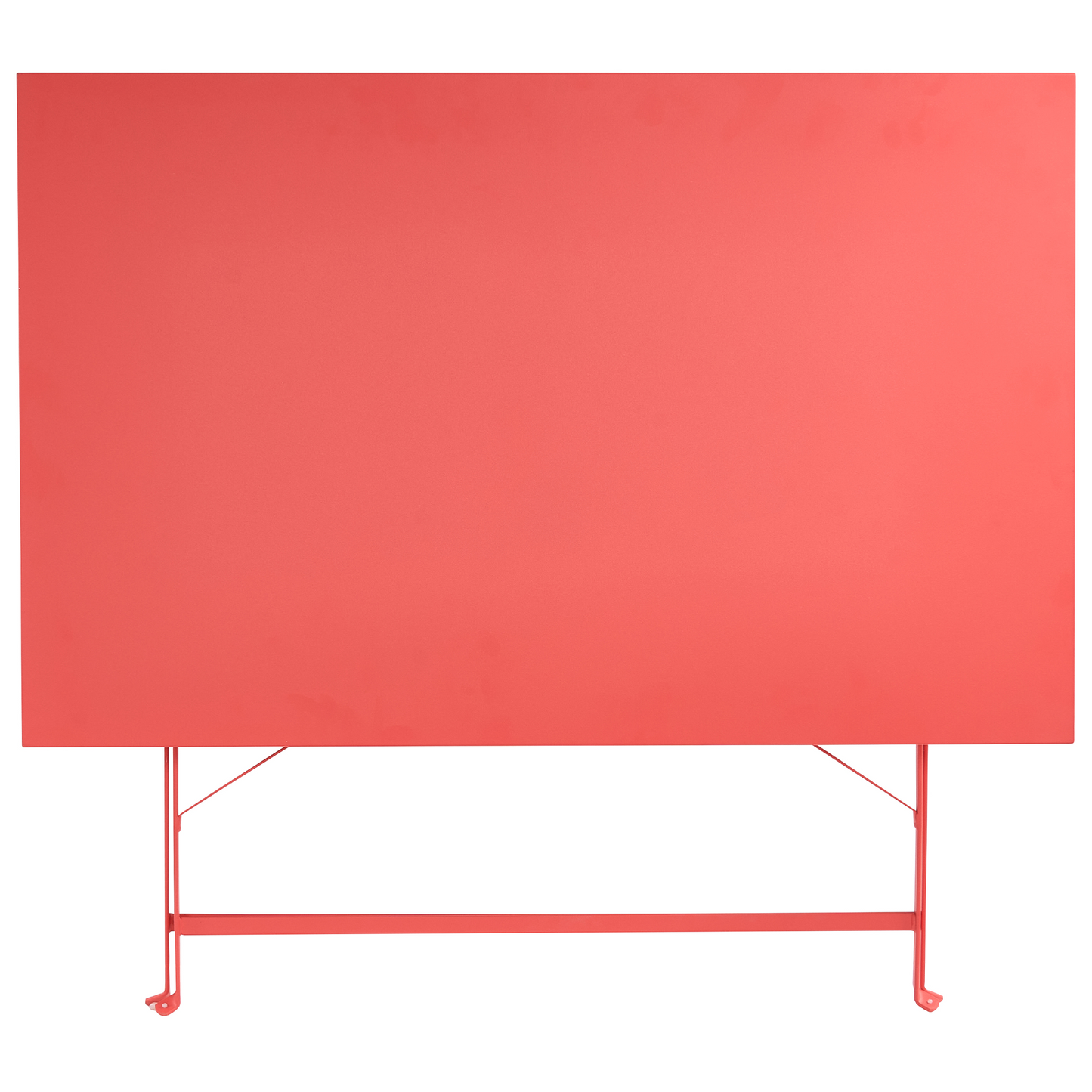 Garden Dining Set Red Steel Table And Chairs With Folding Storage Option