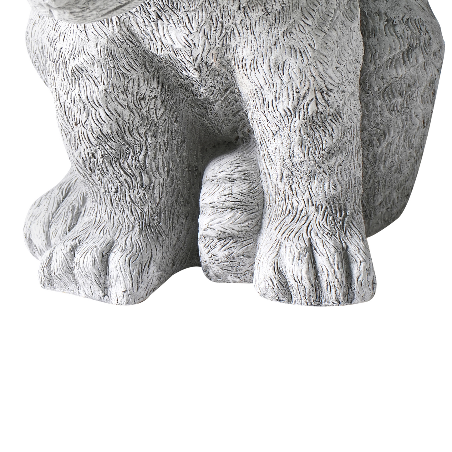 Grey Bear Figurine 36cm Indoor Outdoor Decor