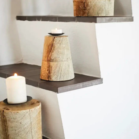 Set of 3 Recycled Candle Holders