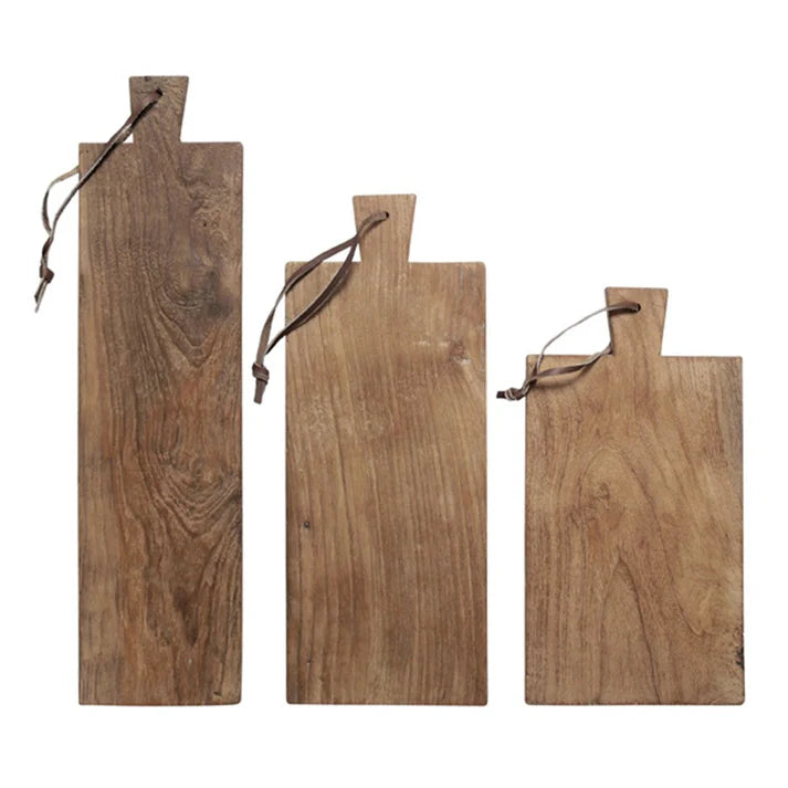 Set of 3 Reclaimed Teak Boards