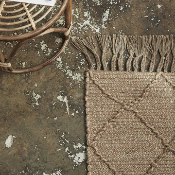 Natural Handwoven Braided Jute Rug