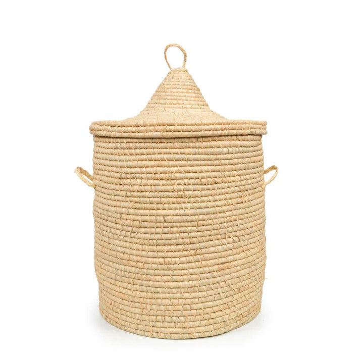 Seagrass Laundry Basket With Lid