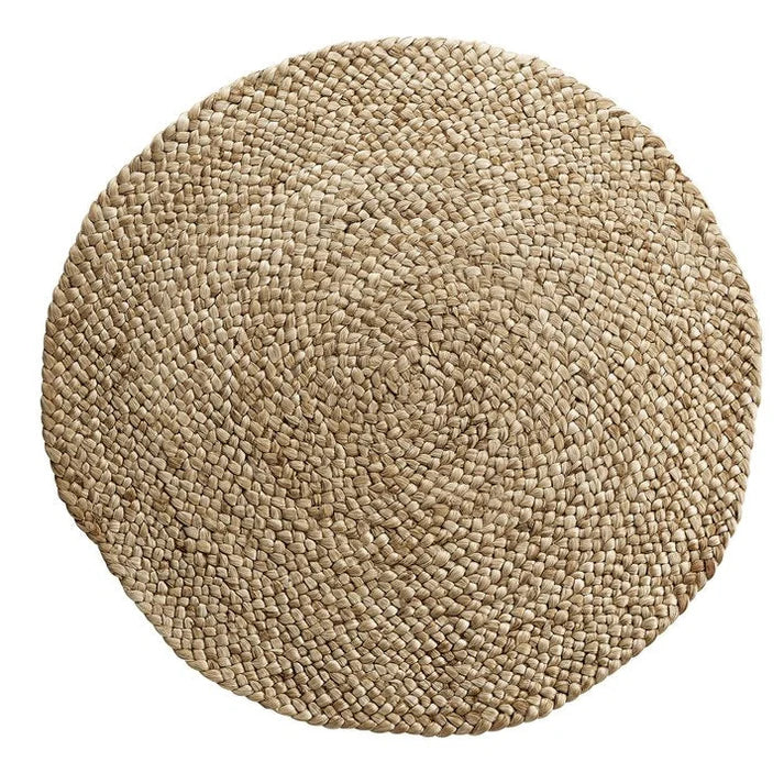 Natural Hemp and Jute Round Rug