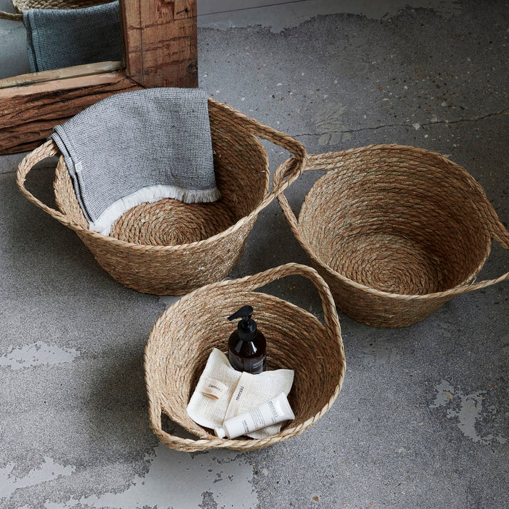 Natural Round Storage Basket