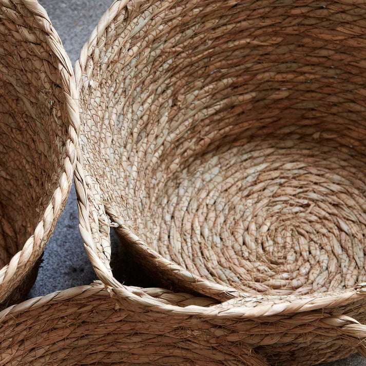 Natural Round Storage Basket