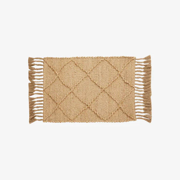 Natural Handwoven Braided Jute Rug