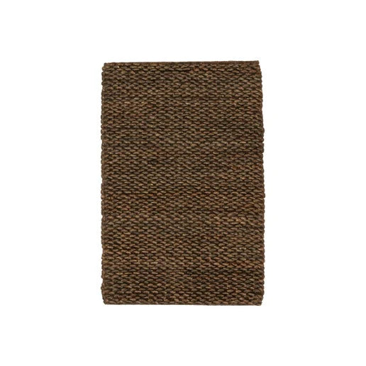 Braided Jute Rug in Dark Natural