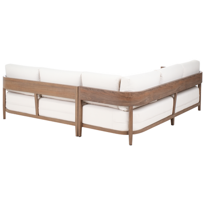 Corner Sofa Set Brown Aluminium 5 Seater Coffee Table