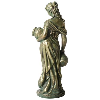 Heritage Woman Water Carrier Figurine Greek 115cm Green