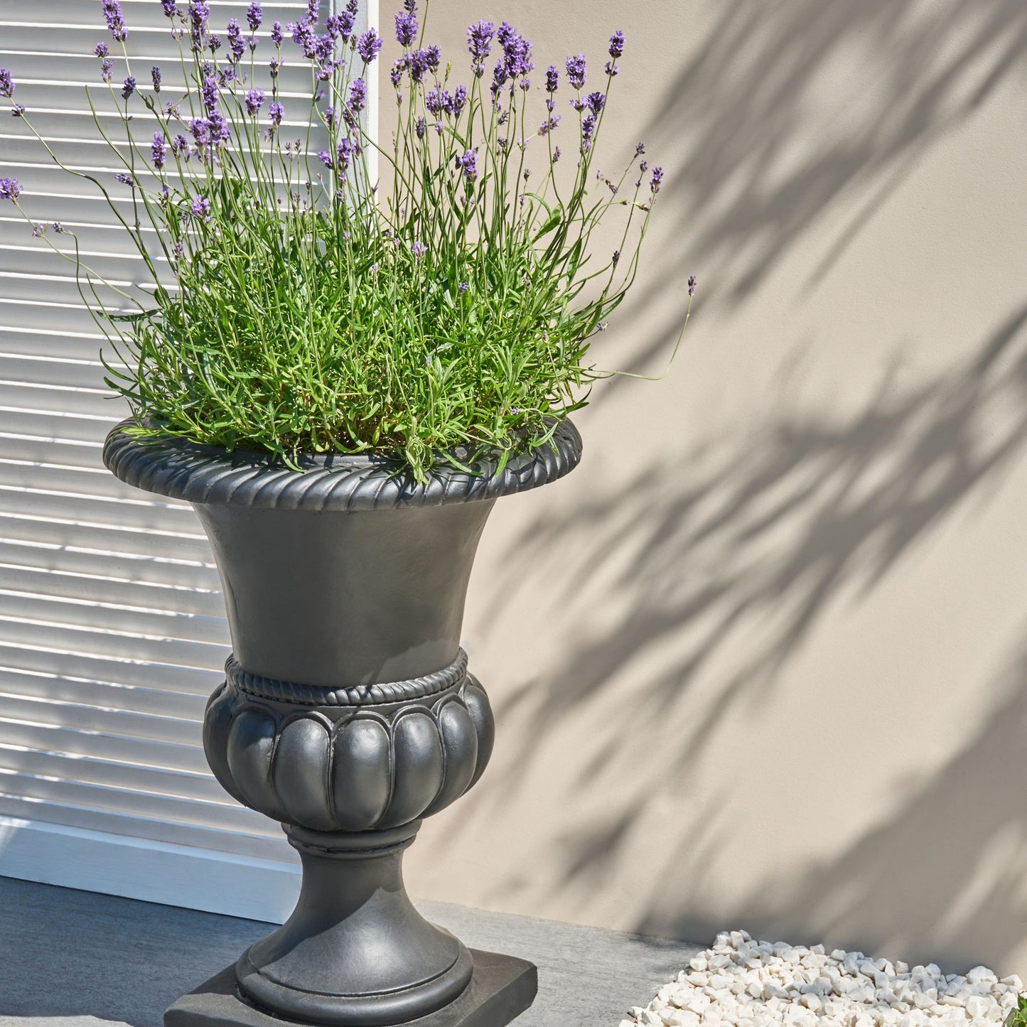 Heritage Graphite Grey Plant Pot Vintage Indoor Outdoor