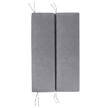 Patio Swing 3 Seater Grey Fabric With Premium Steel Frame And Adjustable Canopy