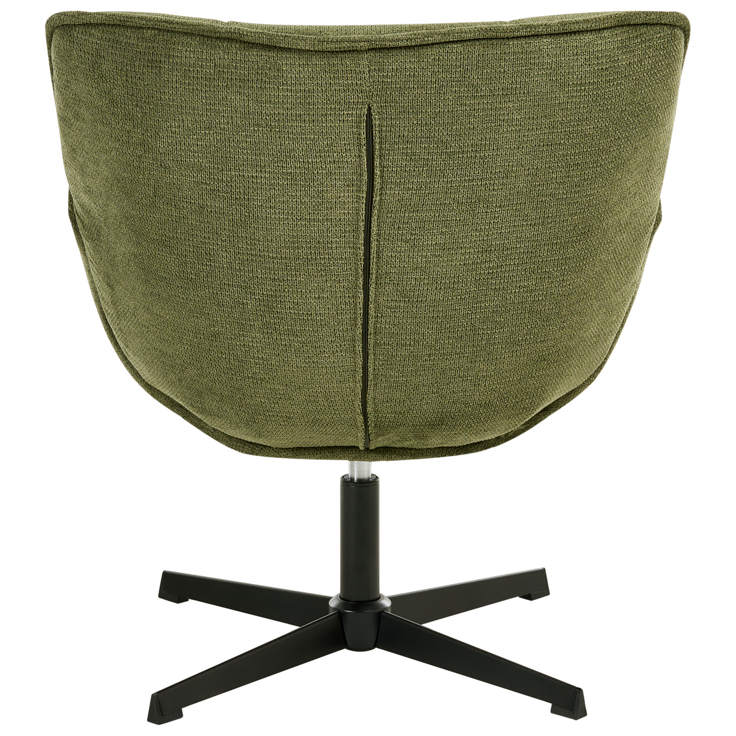 Accent Armchair Green Swivel Polyester Retro Design Large