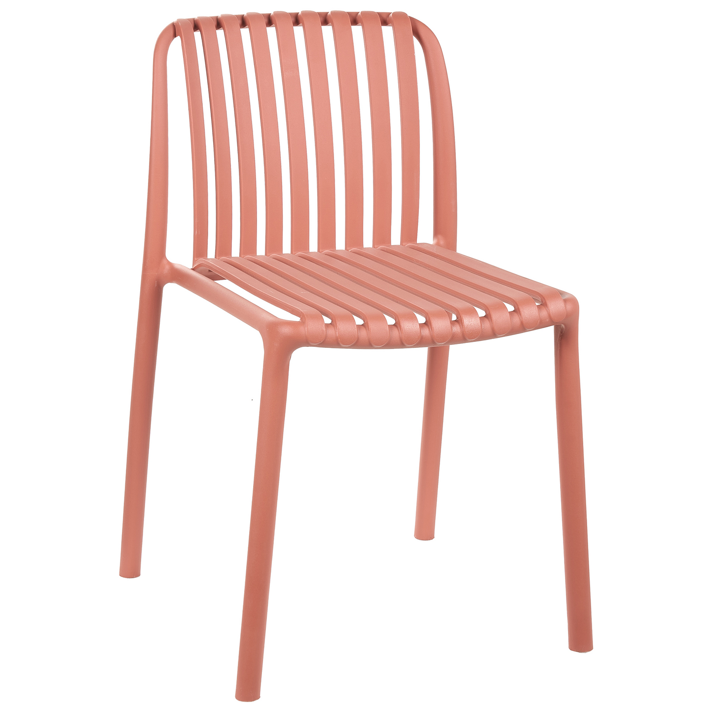Light Red Armless Dining Bar Chairs Set Of 2 With Detachable Base For Indoor Outdoor Use Modern