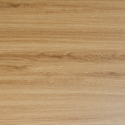 LuxeHome Dining Table Light Brown MDF With Metal Base 120x80 Cm