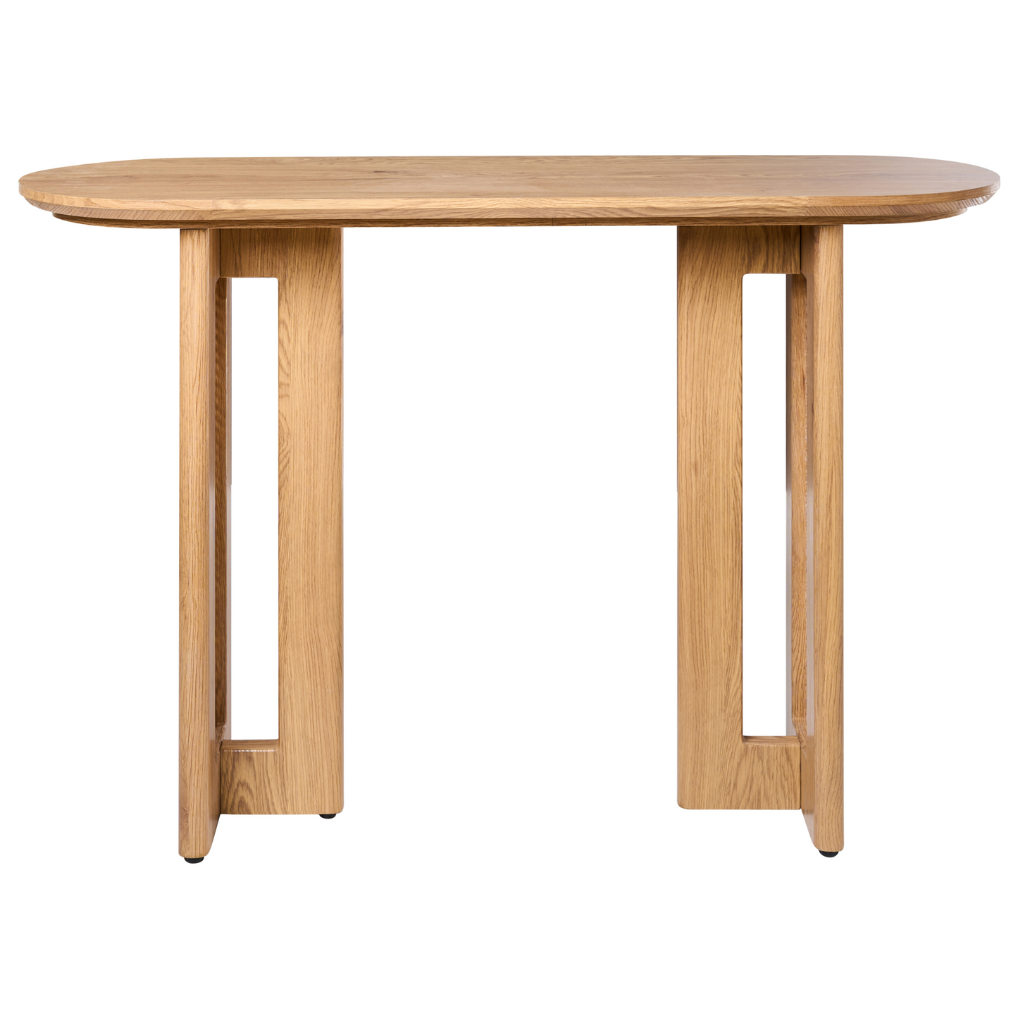 CasaLuxe Console Table Light Brown MDF Rattan Base 120cm