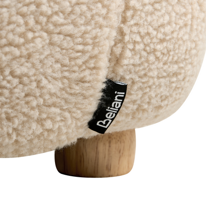 Unicorn Kids Chair Light Beige Boucle Upholstery